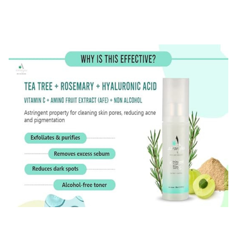 Aaranyaa Astringent Face Toner - 100 ml