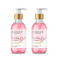 Sevaen Bath & Shower Gel Drizzle With Sandalwood Rose Oil - 300 gms Each (Pack of 2)