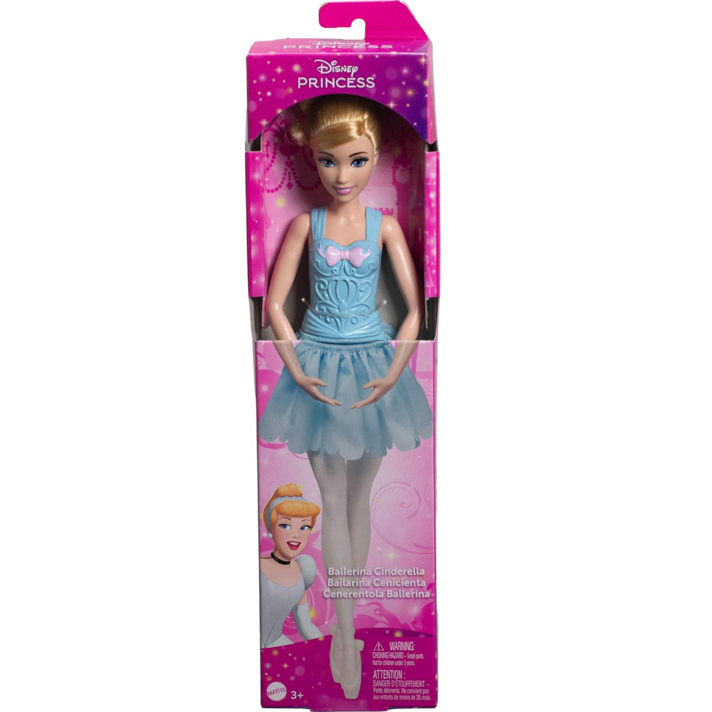 Mattel Disney Princess Toys Posable Ballerina Cinderella Doll