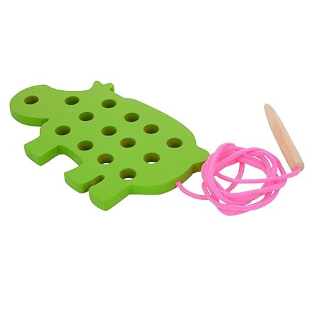 Skillofun Wooden Sewing Toys Rhino