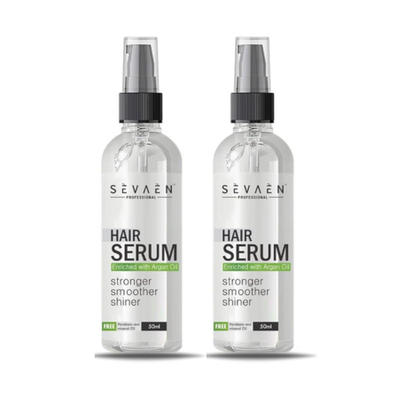 Sevaen Professional Hair Serum With Argan Oil Unisex - 50 ml Each (Pack of 2)