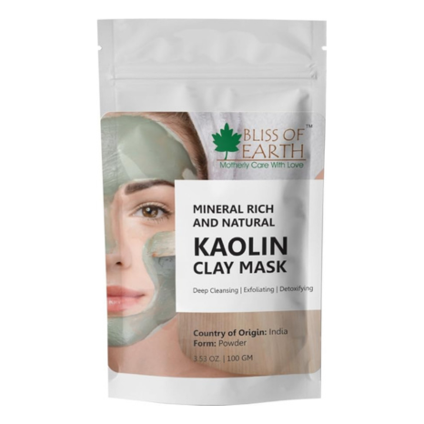 Bliss of Earth White Kaolin Clay Powder - 100 gms