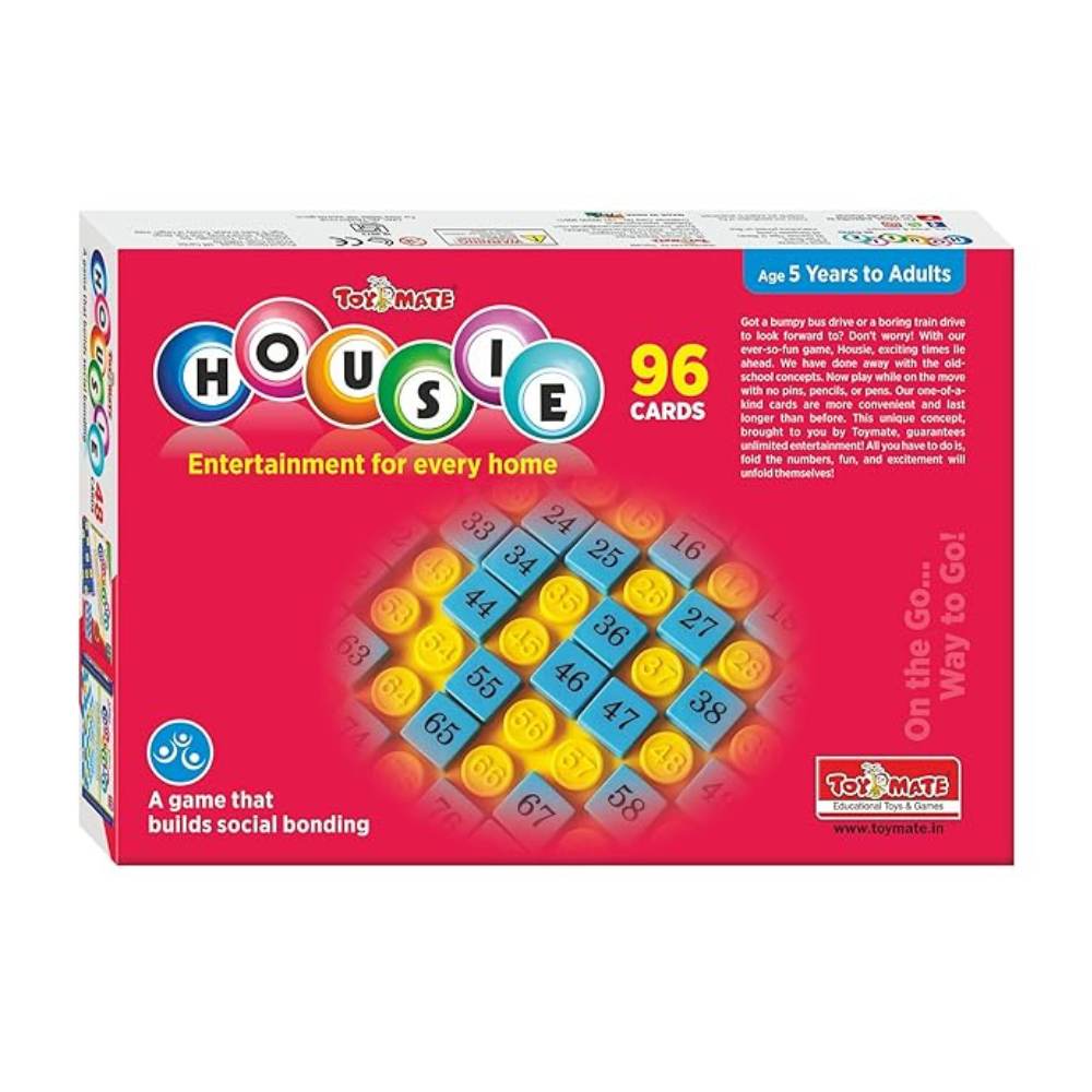 Toymate Red Housie 96 Reusable Card Game