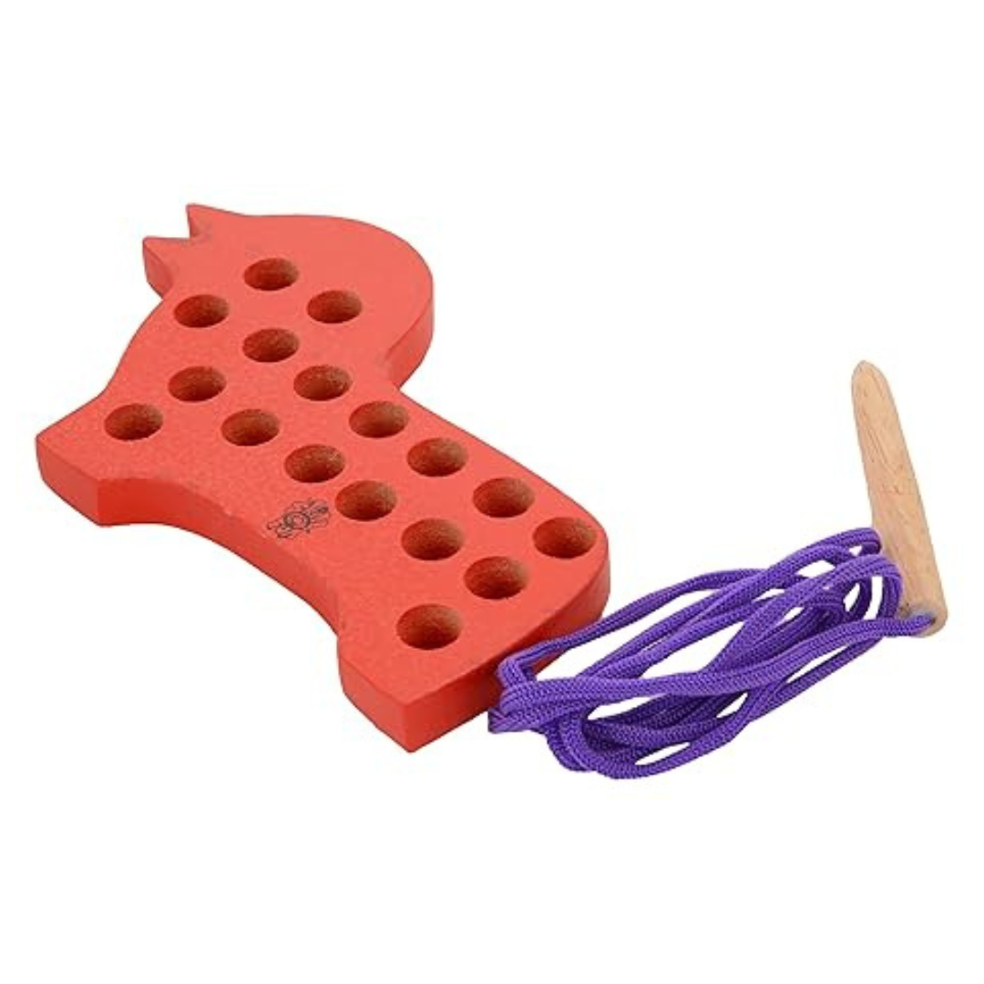 Skillofun Wooden Sewing Toy Lion Multi Color