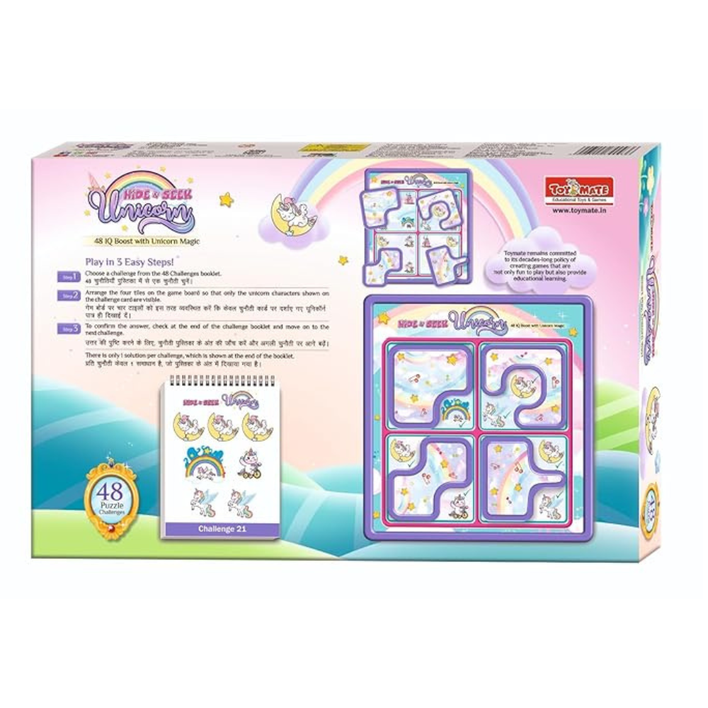 Toymate Hide N Seek Unicorn IQ Puzzle Game