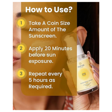 Bioever Sunscreen Lotion SPF 50 PA+++ - 50 ml