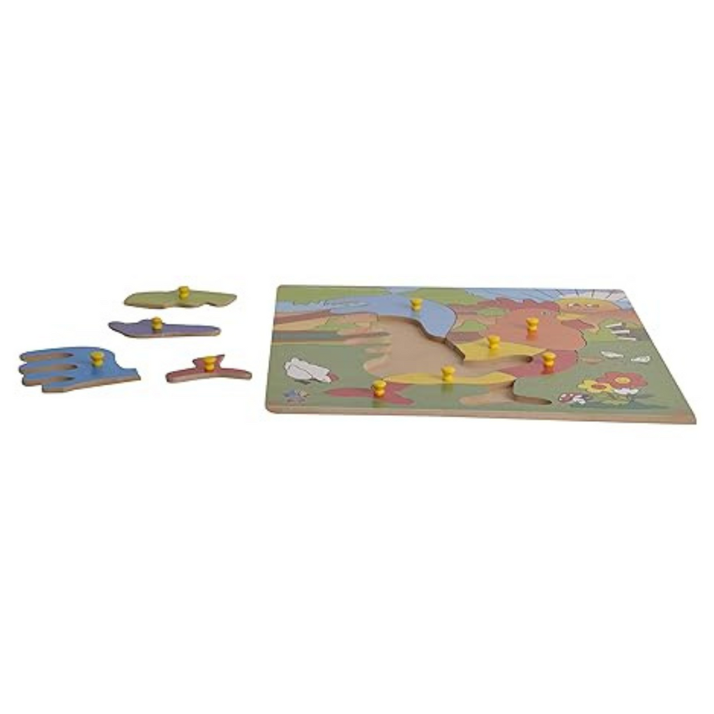 Skillofun Jumbo Theme Puzzle Rooster Knobs Multi Color