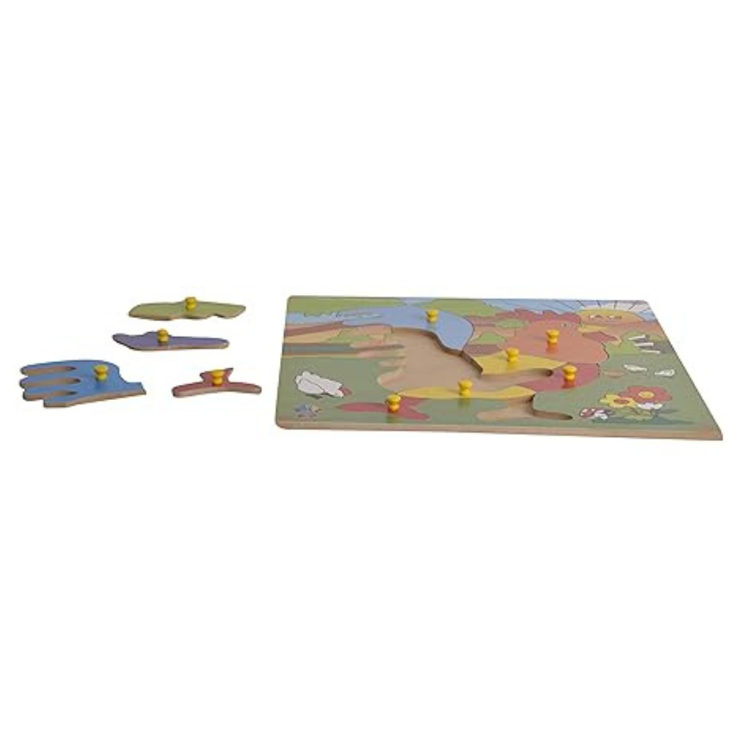 Skillofun Jumbo Theme Puzzle Rooster Knobs Multi Color