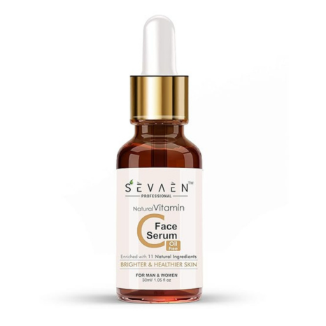 Sevaen Vitamin C Serum for Face Enrich with 11 natural ingredients Herbal - 30 ml