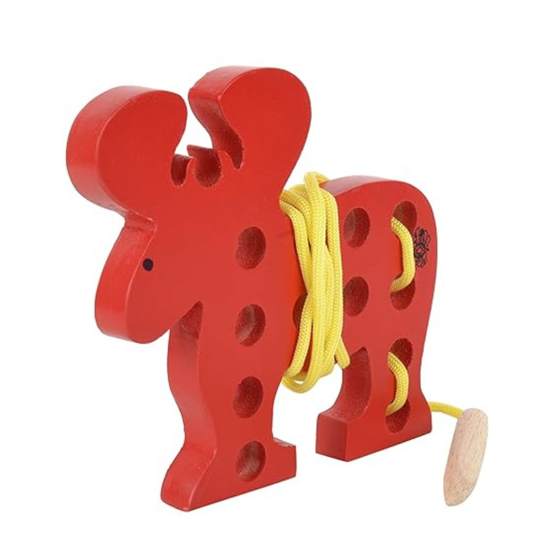 Skillofun Wooden Sewing Toy Reindeer Multi Color