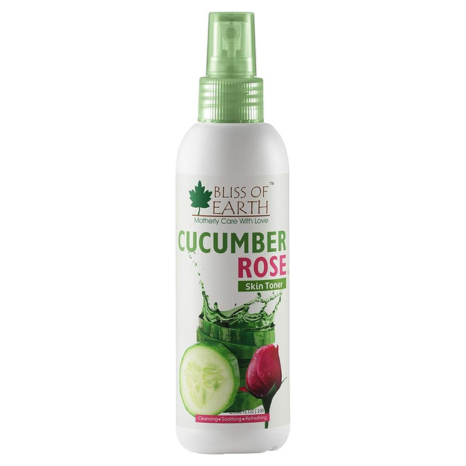 Bliss of Earth Cucumber Rose Skin Mist Toner - 100 ml