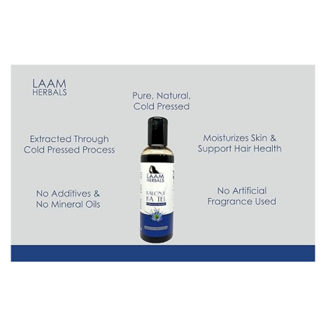 Laam Herbals Organic Kalonji Ka Tel Cold Pressed Oil - 100 ml