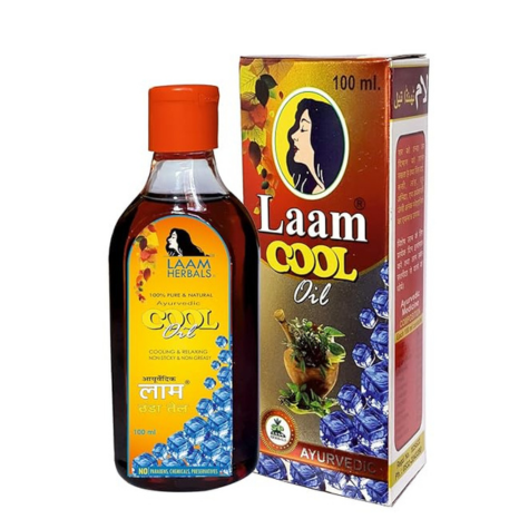 Laam Herbals Ayurvedic Cool Hair Oil Relives Tension - 100 ml