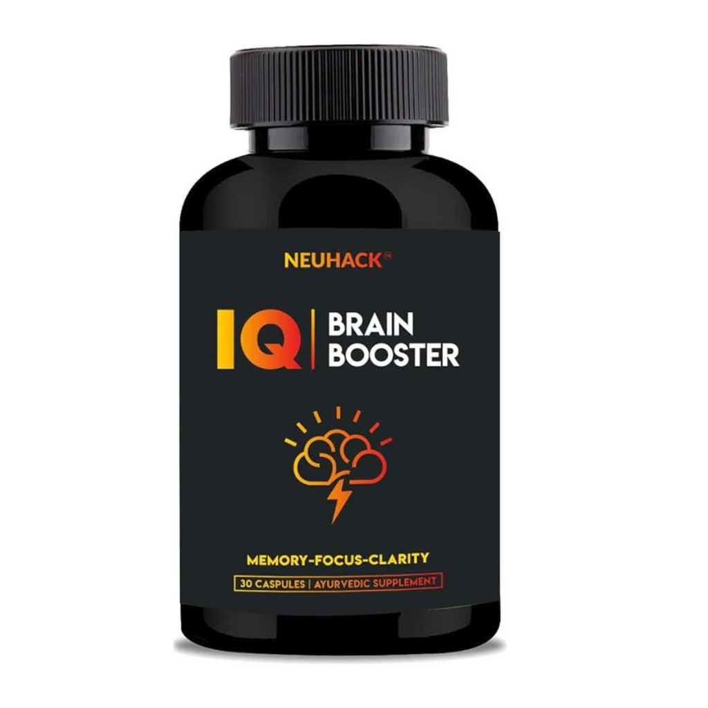 Neuhack IQ Brain Booster with Ashwagandha & Brahmi - 30 caps