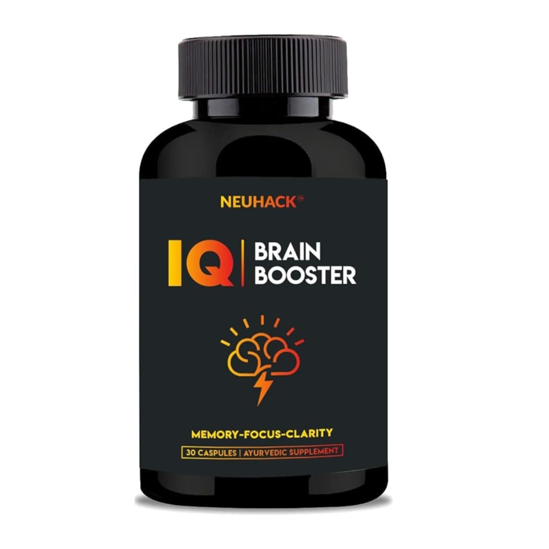 Neuhack IQ Brain Booster with Ashwagandha & Brahmi - 30 caps