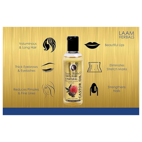 Laam Herbals Erand Ka Tel Castor Oil Organic - 50 ml
