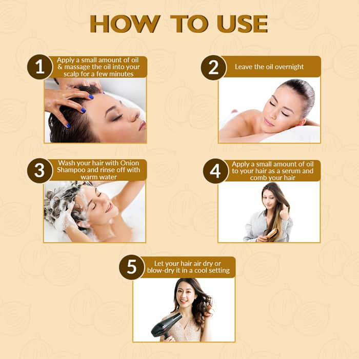 Deemark Onion Hair Oil & Shampoo for Fast Hair Growth