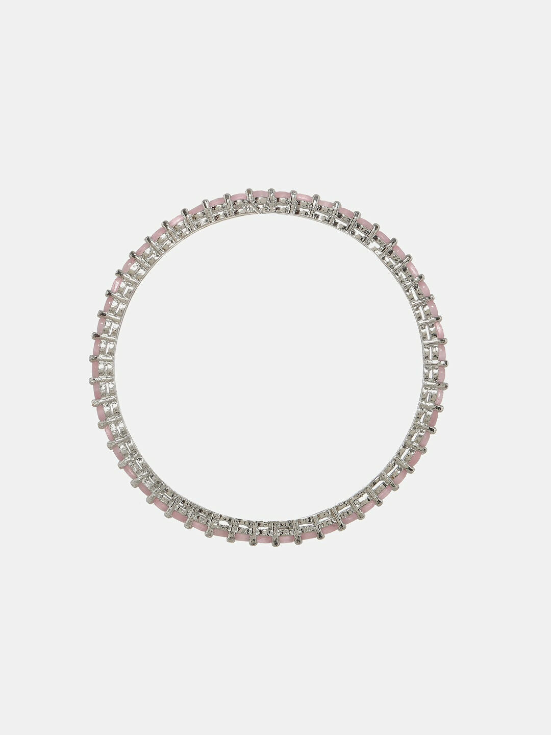 Pink Stone Bangle- Ruby Raang