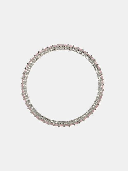 Pink Stone Bangle- Ruby Raang