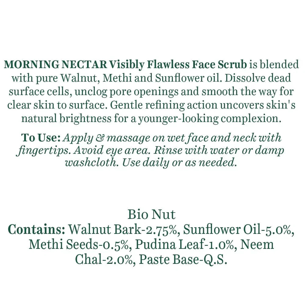Biotique Advanced Ayurveda Bio Morning Nectar Visibly Flawless Face Scrub - 50 gms
