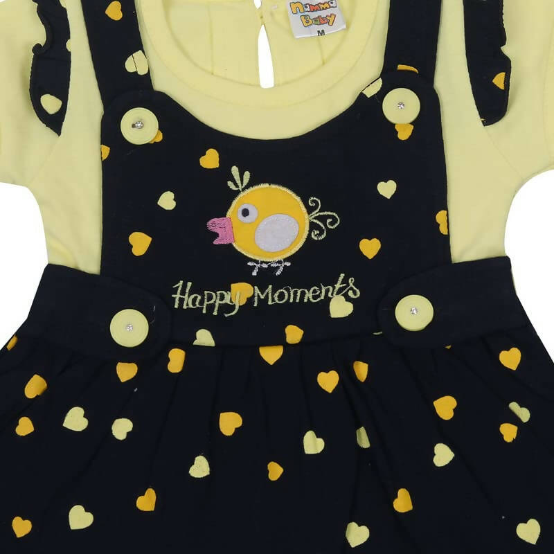 NammaBaby Baby Girl's A-Line Mini Frock Dress - Yellow 117