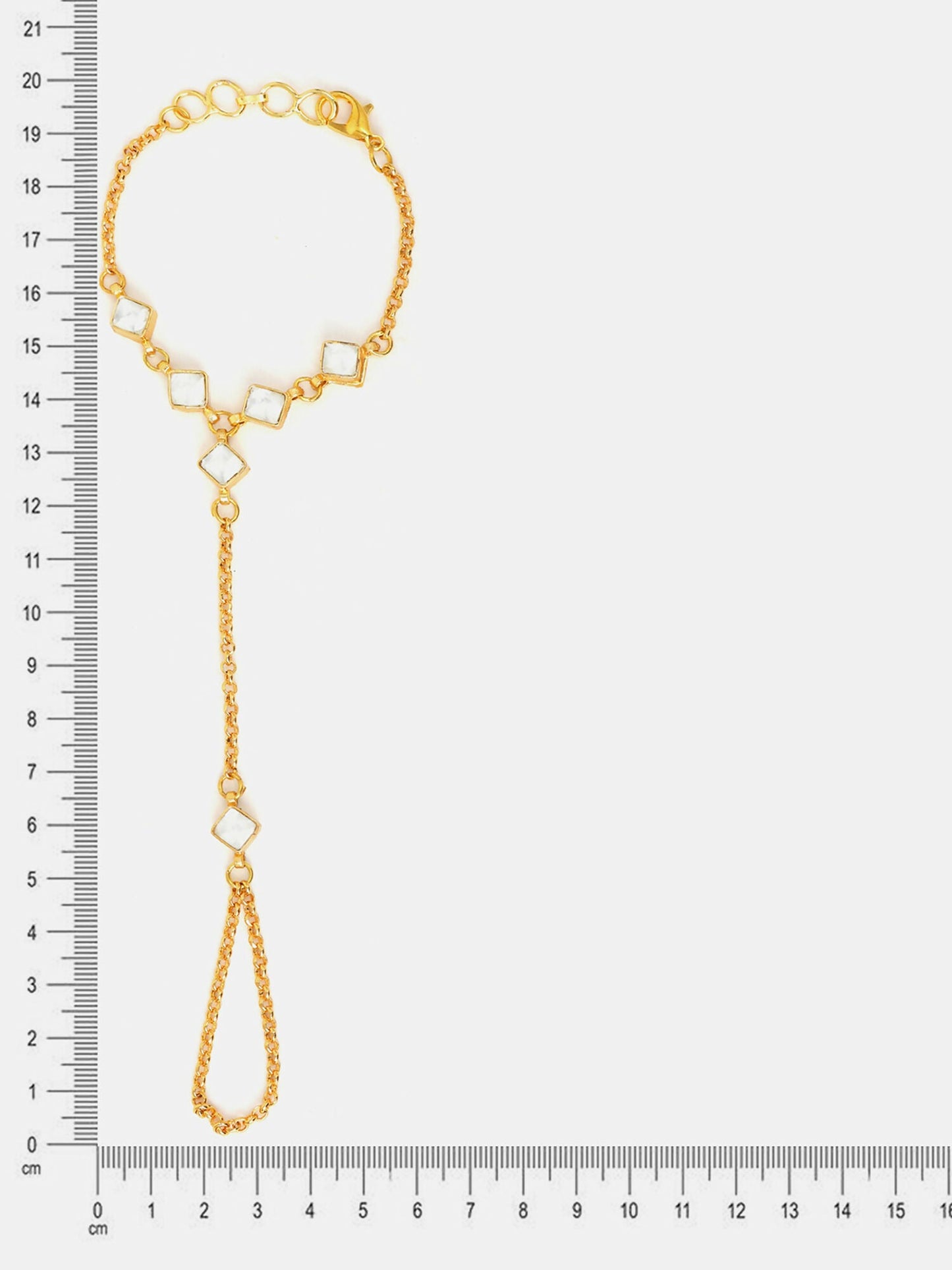 Ruby Raang Noor Minimal Gold Hand Chain
