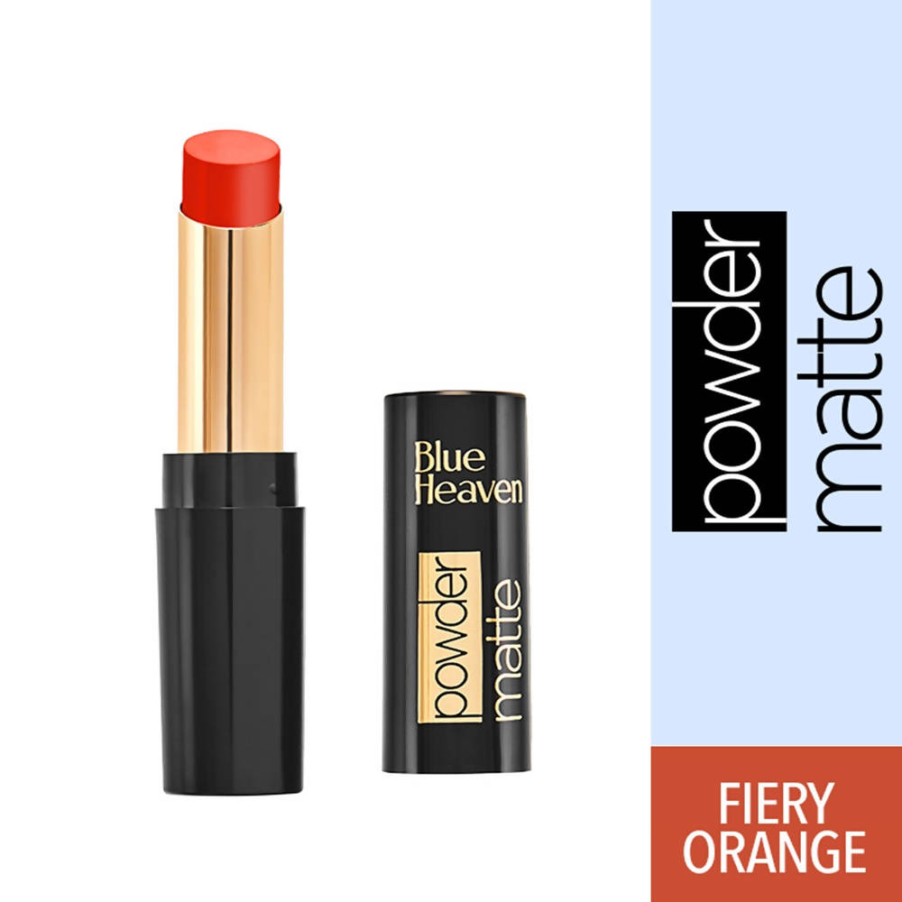 Blue Heaven Powder Matte Lipstick Fiery Orange