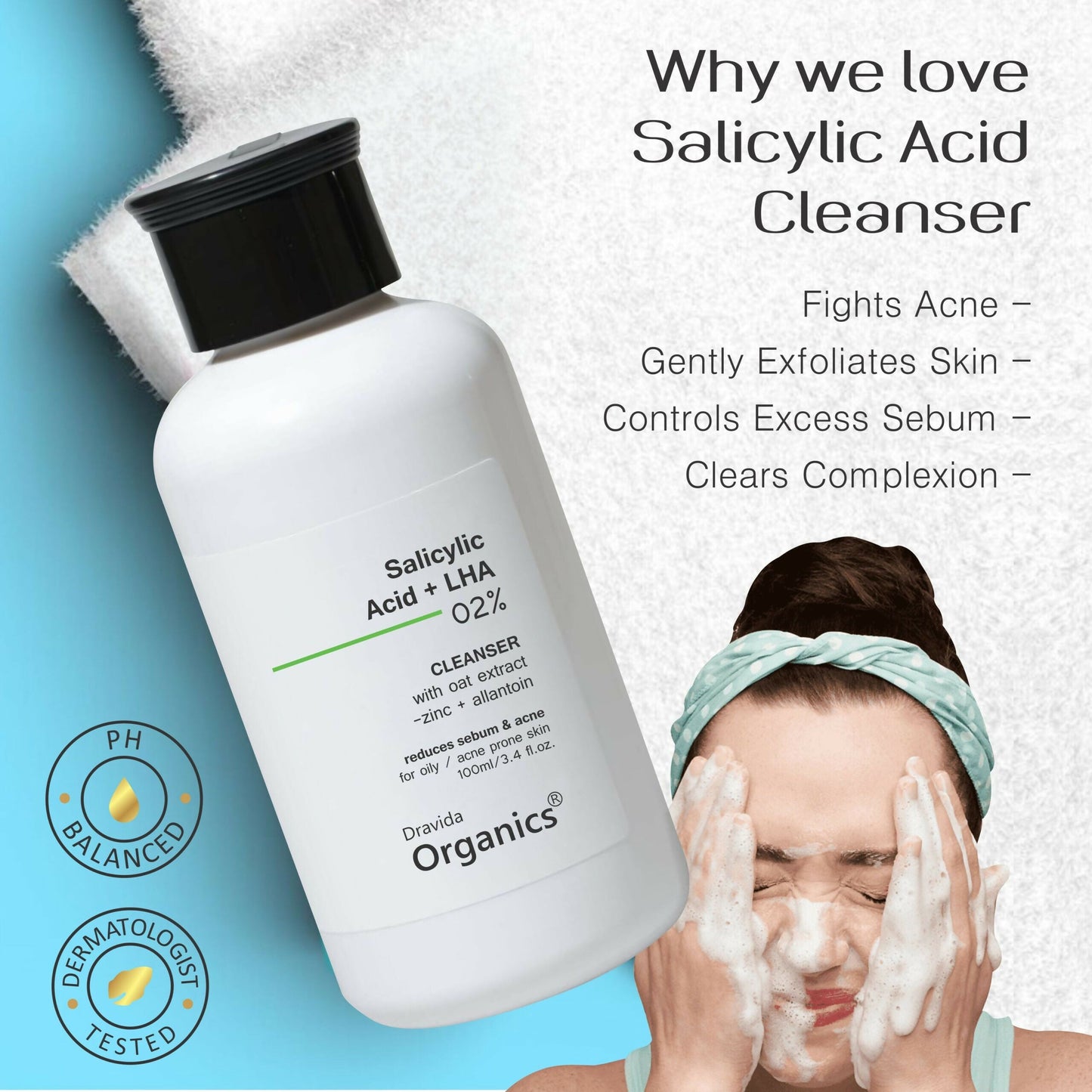 Dravida Organics 2% Salicylic Acid Face wash