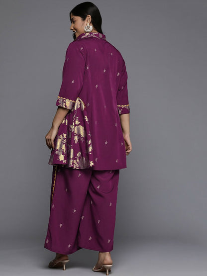 Ahalyaa Women's Traditional wear Co-ords - Purple
