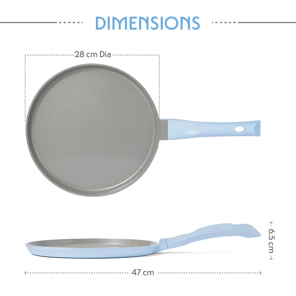Borosil Vajra Ceramic Flat Tawa