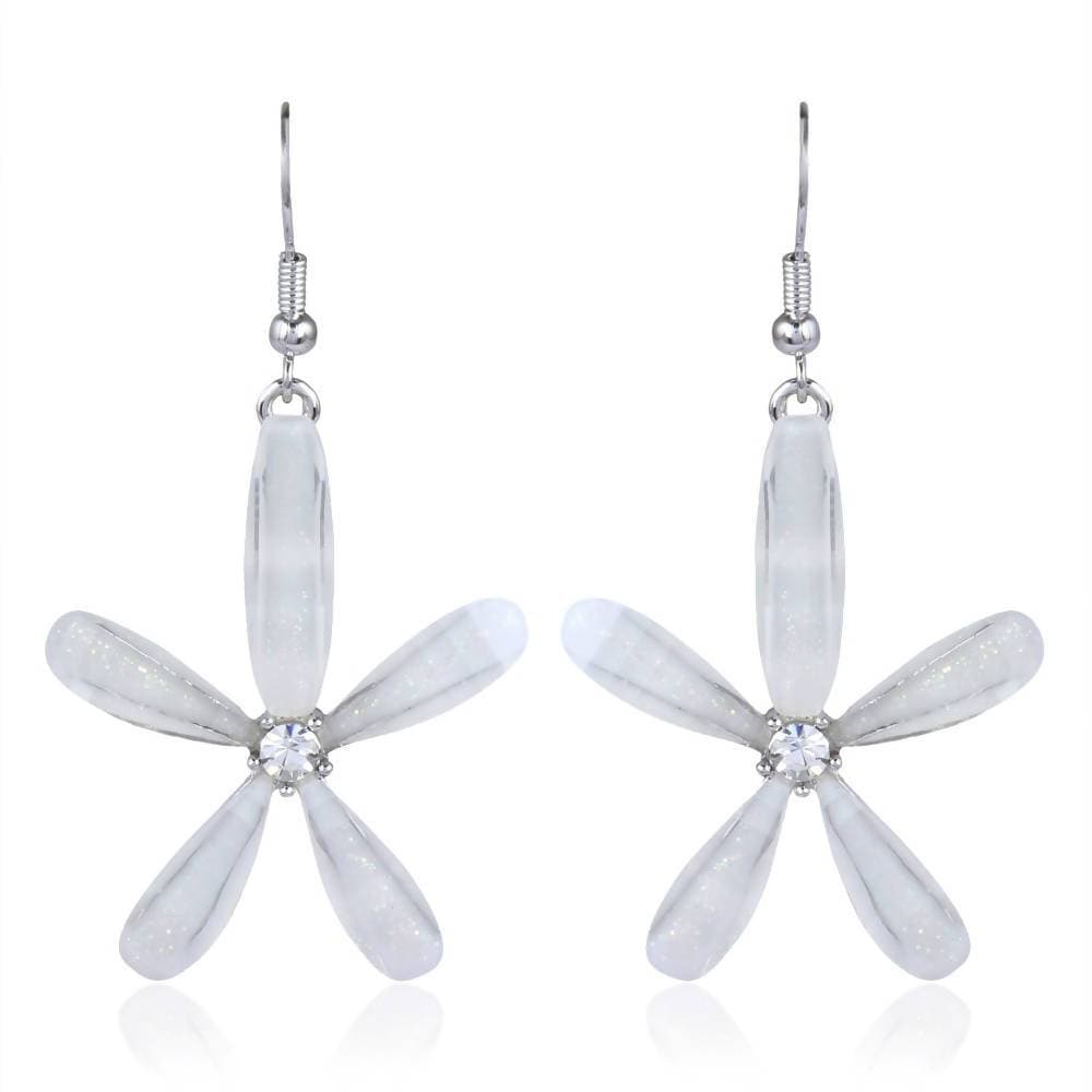 Trendoo Jewelry Gold-Polished Stylish Fancy Party Wear White Drops
