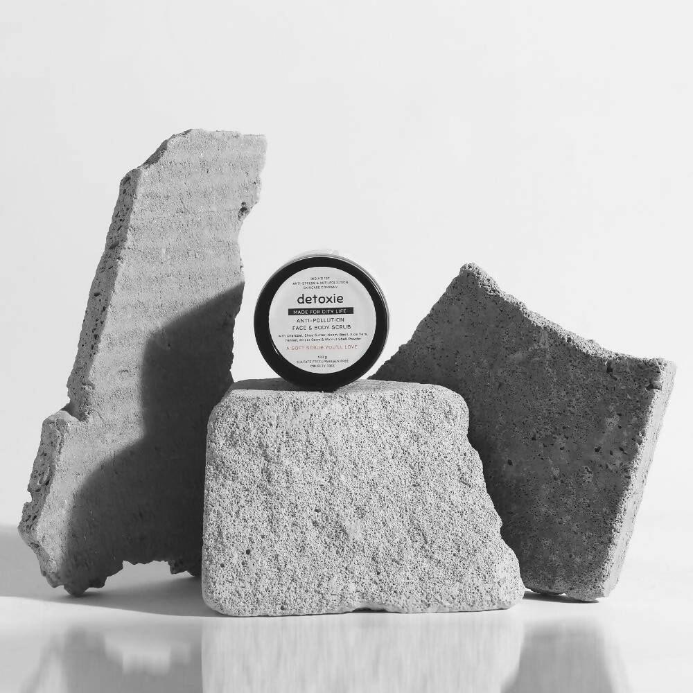 Detoxie Anti-Pollution Face & Body Scrub - 100 gms