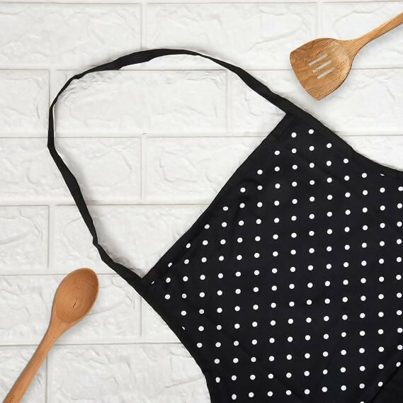 Kuber Industries Kitchen Apron Restaurant & Chef For Women & Men-Black
