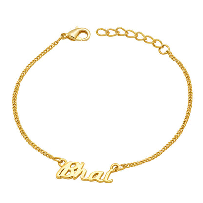 trueBrowns X Voylla Gold-Toned 'Bhai' Bracelet Rakhi With Roli Chaawal Pack