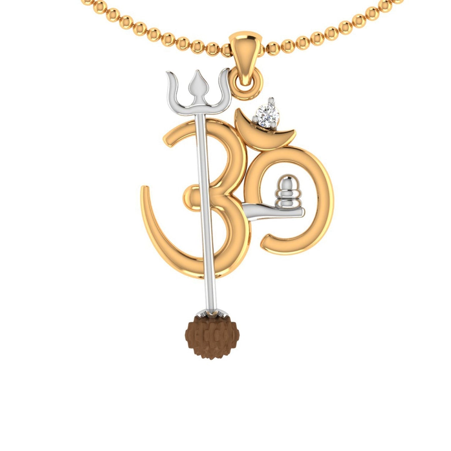 trueBrowns X Voylla OM' Design with Rudraksh Rakhi-Pendant