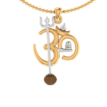 trueBrowns X Voylla OM' Design with Rudraksh Rakhi-Pendant