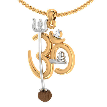 trueBrowns X Voylla OM' Design with Rudraksh Rakhi-Pendant