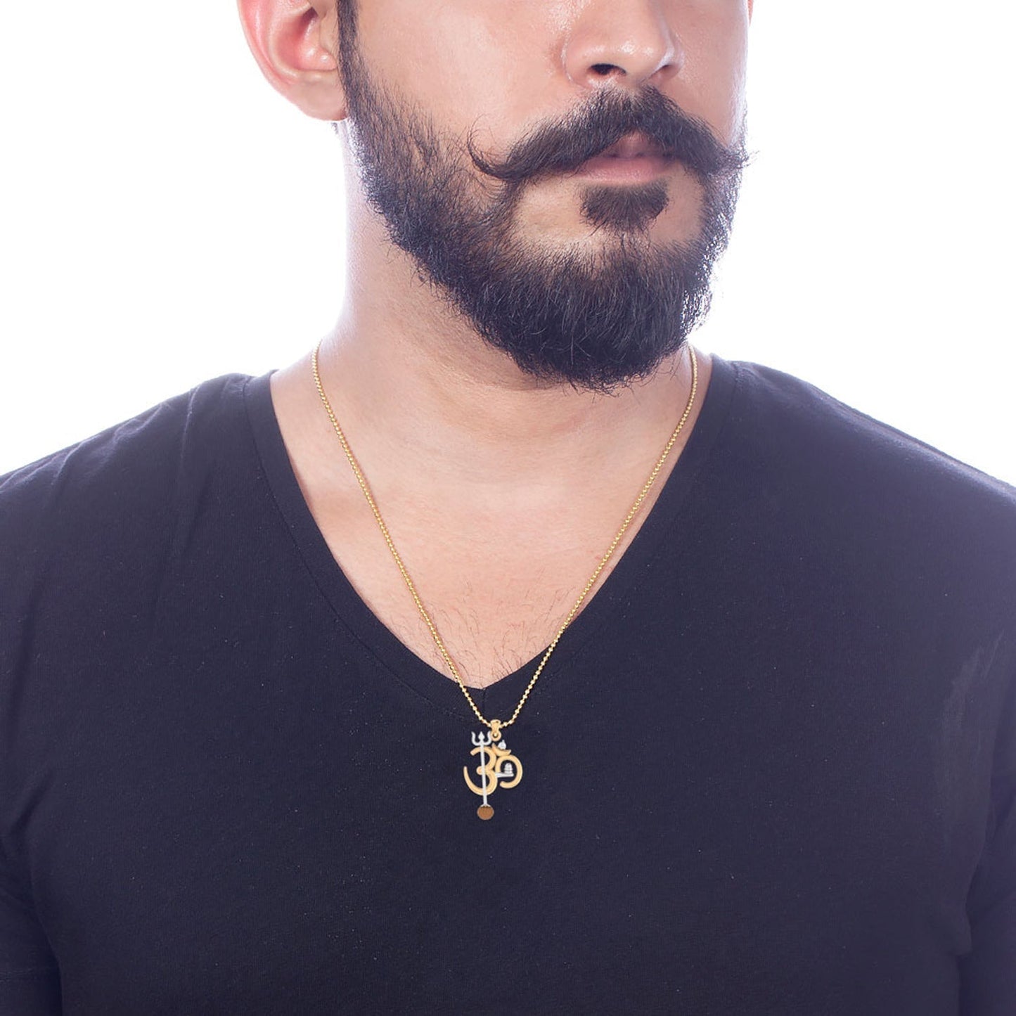 trueBrowns X Voylla OM' Design with Rudraksh Rakhi-Pendant
