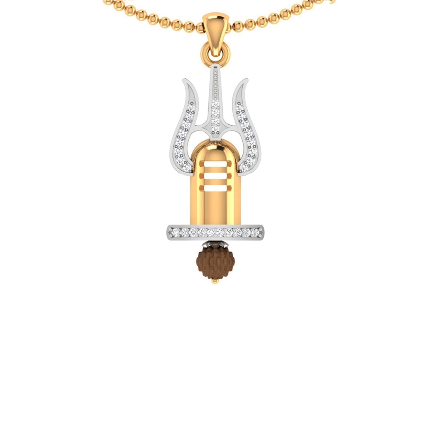 trueBrowns X Voylla Trishul with Rudraksh Rakhi-Pendant