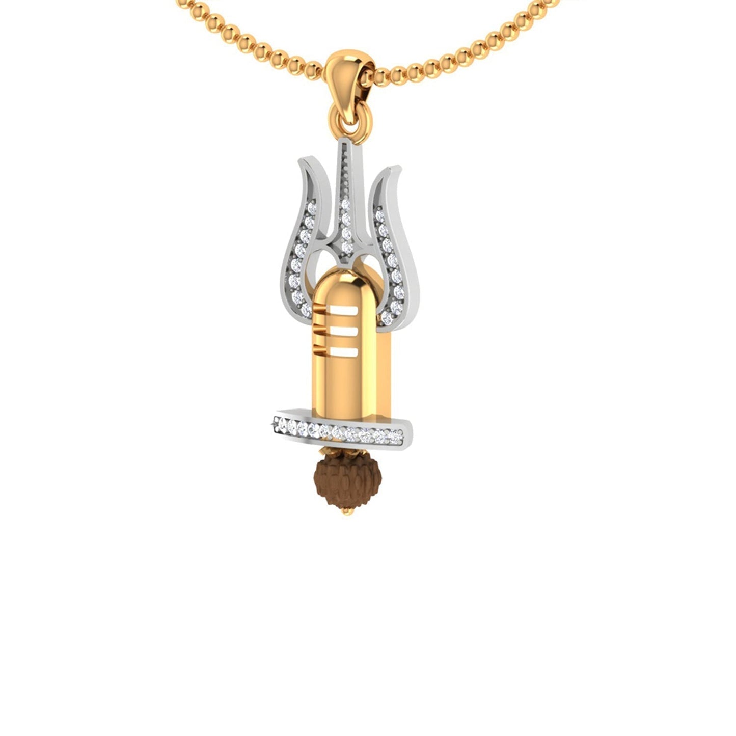 trueBrowns X Voylla Trishul with Rudraksh Rakhi-Pendant