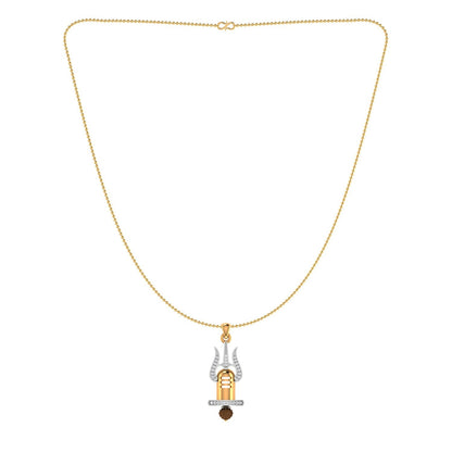 trueBrowns X Voylla Trishul with Rudraksh Rakhi-Pendant