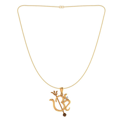trueBrowns X Voylla Rudraksha Studded 'OM' Rakhi-Pendant