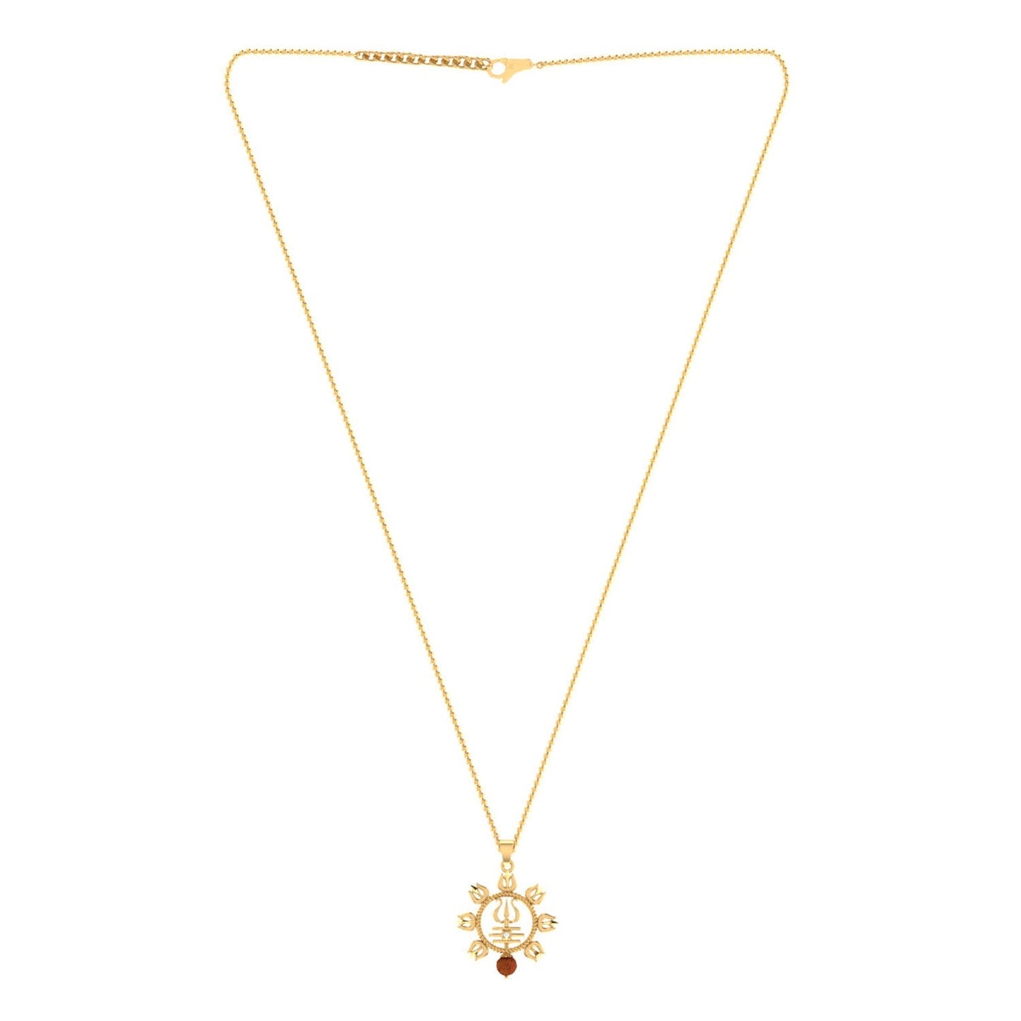 trueBrowns X Voylla Rudraksha Studded Trishul Rakhi-Pendant