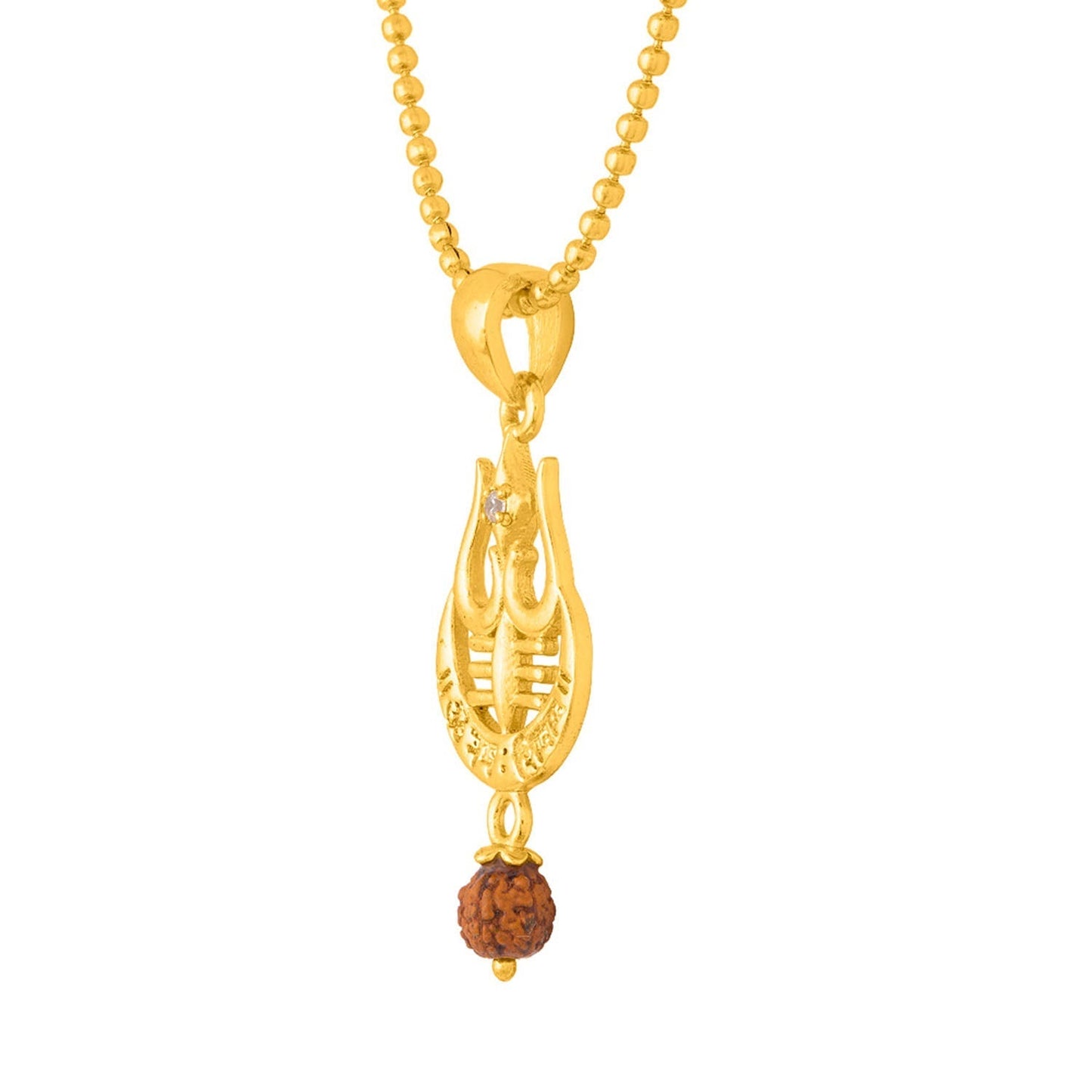 trueBrowns X Voylla Rudraksha Studded Trishul Rakhi-Pendant