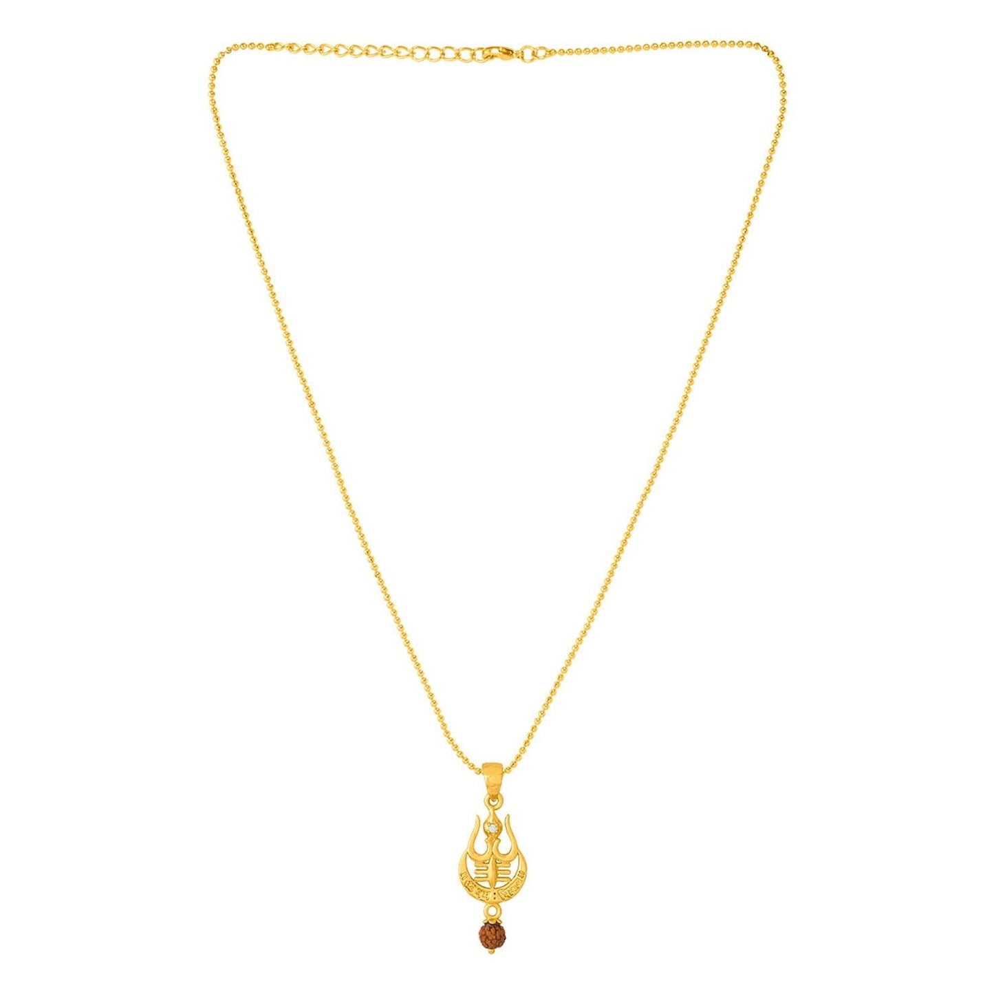 trueBrowns X Voylla Rudraksha Studded Trishul Rakhi-Pendant