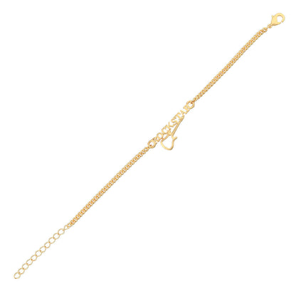 trueBrowns Gold Tone ROCKSTAR Rakhi