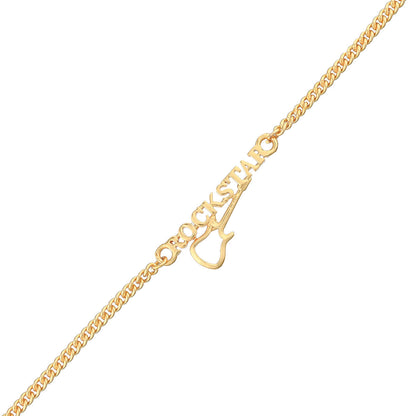 trueBrowns Gold Tone ROCKSTAR Rakhi