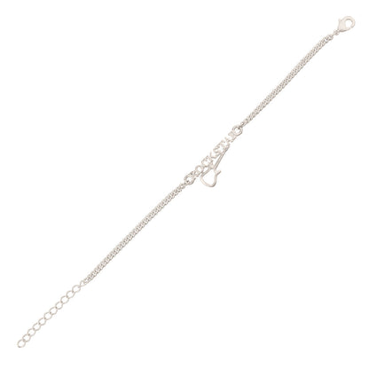 trueBrowns Stylish ROCKSTAR Silver Tone Bracelet Rakhi