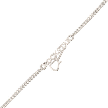 trueBrowns Stylish ROCKSTAR Silver Tone Bracelet Rakhi
