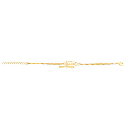 trueBrowns X Voylla Hello Brother Gold-Polished Stylish Bracelet Rakhi
